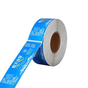 Customizable High Quality Food-Grade Paper Roll <b>Label</b> Sticker <b>Waterproof</b> Vibrant Color Printing <b>Bottled</b> Water Packaging Craft - Product Image 1