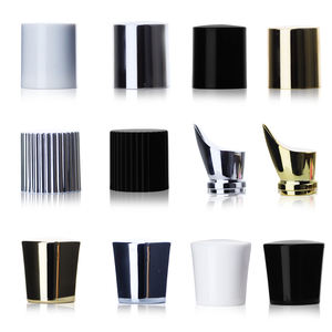 Flacon de parfum en verre carré de 30ml en stock OEM Flacon de parfum <span class=keywords><strong>noir</strong></span> de luxe rond en métal à bouchon magnétique 50ml 100ml avec boîte - Product Image 3