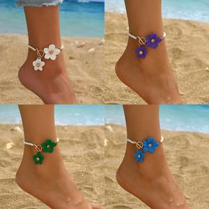 Chaînes <span class=keywords><strong>de</strong></span> <span class=keywords><strong>Cheville</strong></span> en Alliage Boucle OT Fleur d'Été: Succès en Europe et en Amérique, Exquises, Créatives et Robustes - Product Image 1