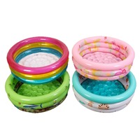 Piscine gonflable pour enfants en PVC à trois anneaux, piscine à bulles, pataugeoire pour bébé, piscine à balles pour la pêche et le jeu dans le sable