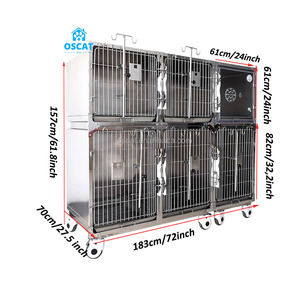 Équipement vétérinaire OSCAT, équipement médical pour animaux de compagnie, cage vétérinaire, tableau de <span class=keywords><strong>dessin</strong></span> mobile, grand espace pour usage en clinique vétérinaire pour chiens et chats - Product Image 2