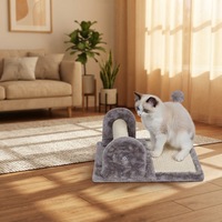 Arbre à chat de luxe classique et moderne, écologique, durable, en bois, sisal et carton, avec griffoir, poteau d'escalade et condo