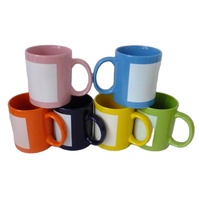 Mug en céramique imprimable par sublimation multicolore