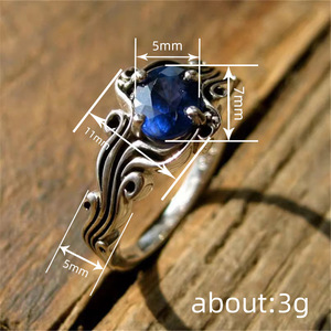 Anello Vintage Stile Onda, Accessorio Elegante Ispirato all'Oceano per Uso Quotidiano Femminile - Product Image 4