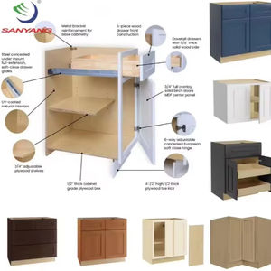 Usines de conception de luxe à haute brillance moderne populaire imperméable à l'eau simple et élégant assemblage rapide et facile des armoires de cuisine - Product Image 6