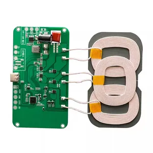 Factory High Quality 20W High-power Mobile Phone Wireless Charger Module Three-coil Transmitter Pcba 1 Stop Custom Service