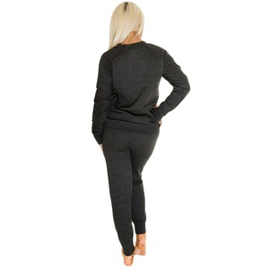 PIHA SPORTS Women Winter Polyester/Cotton Thick Fleece 2026 2-Piece Hooded Tracksuit Pull Hoodie Jogging Bottom Sizes <b>Small</b> XXXL - Product Image 3