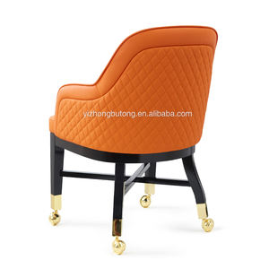 Cadeiras de Cassino Giratórias Ajustáveis de Couro Design Moderno Cadeiras de Clube VIP para Bar em Casa Sala de Estar Venda de Fábrica Cadeiras de Mesa de Pôquer - Product Image 3