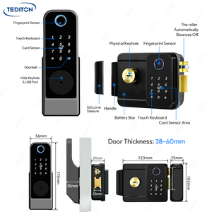 <span class=keywords><strong>Cerradura</strong></span> de Llanta Electrónica Inteligente a Prueba de Agua Ttlock Tuya para Puertas Exteriores con Doble Huella Digital y <span class=keywords><strong>Código</strong></span> Digital - Product Image 4