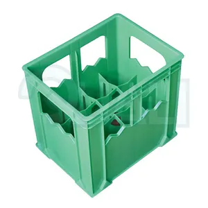 Quali 2011 Large Beer Crate Hold 12 Wine Bottle Color Plastic Customized Milk Bottle Stackable Crate