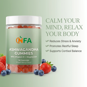 Factory Ashwagandha Gummies Promote Relaxation and Sleep Support 600mg Natural Herbal Extract Dietary Gummies - Product Image 3