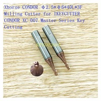 Fraiseuse professionnelle à 100 % par Xhorse CONDOR (2,5x6x40Lx3F) pour la découpe de clés IKEYCUTTER CONDOR XC-007 Master Series