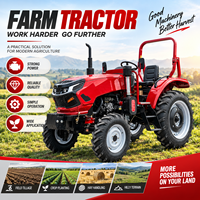 Motoculteur diesel EPA Euro 5 50 CV 60 CV, mini-tracteur à roues, cultivateur rotatif pour l'agriculture des rizières