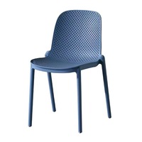 Chaise empilable en polypropylène (PP) durable pour intérieur et extérieur, avec dossier perforé, idéale pour la salle à manger et les loisirs, garantie 3 ans