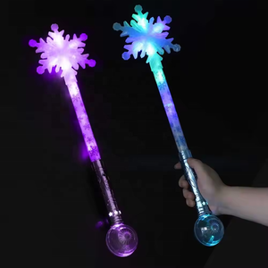 <span class=keywords><strong>Baguette</strong></span> de flocon de neige <span class=keywords><strong>lumineuse</strong></span>, bâtons magiques de lumière de flocon de neige personnalisés RVB télécommandés pour les fêtes du Nouvel An et des événements de Noël - Product Image 3