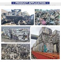 Déchiqueteuse automatique de fûts en acier à haute productivité avec moteur et engrenages pour le traitement des alliages/aluminium