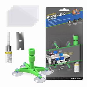 Sikeo WRK19001, Nuevo Lanzamiento, Herramienta Blanca para Reparación de Parabrisas de Automóvil con Fluido Reparador de Vidrio y Material Plástico para Todas las Estaciones - Product Image 1