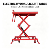Tabouret de travail pliant réglable pour écurie, table élévatrice hydraulique à ciseaux pour la décoration, le nettoyage et le lavage de voitures