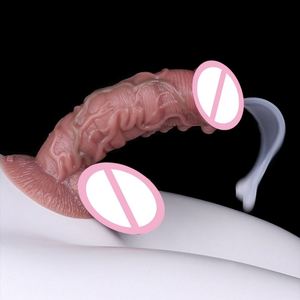 SXXY Dildo Realista Curvo de Silicona con Textura y Eyaculación, con Ventosa y Tacto de Piel, Juguetes Sexuales Anales para Mujeres - Product Image 5