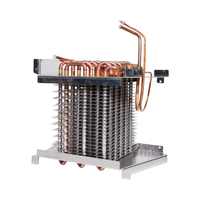 Evaporador de Aletas Anticongelante de Baja Temperatura, Intercambiador de Calor de Tubo de Cobre Resistente a la Corrosión para Almacenamiento en Frío