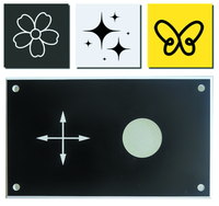 Plaques en plastique ABS bicolores 1/8'' 1/16'' 1,5 mm 1,3 mm Noir/Blanc pour gravure laser, 2 couches, 600x1200 mm (2'x4')