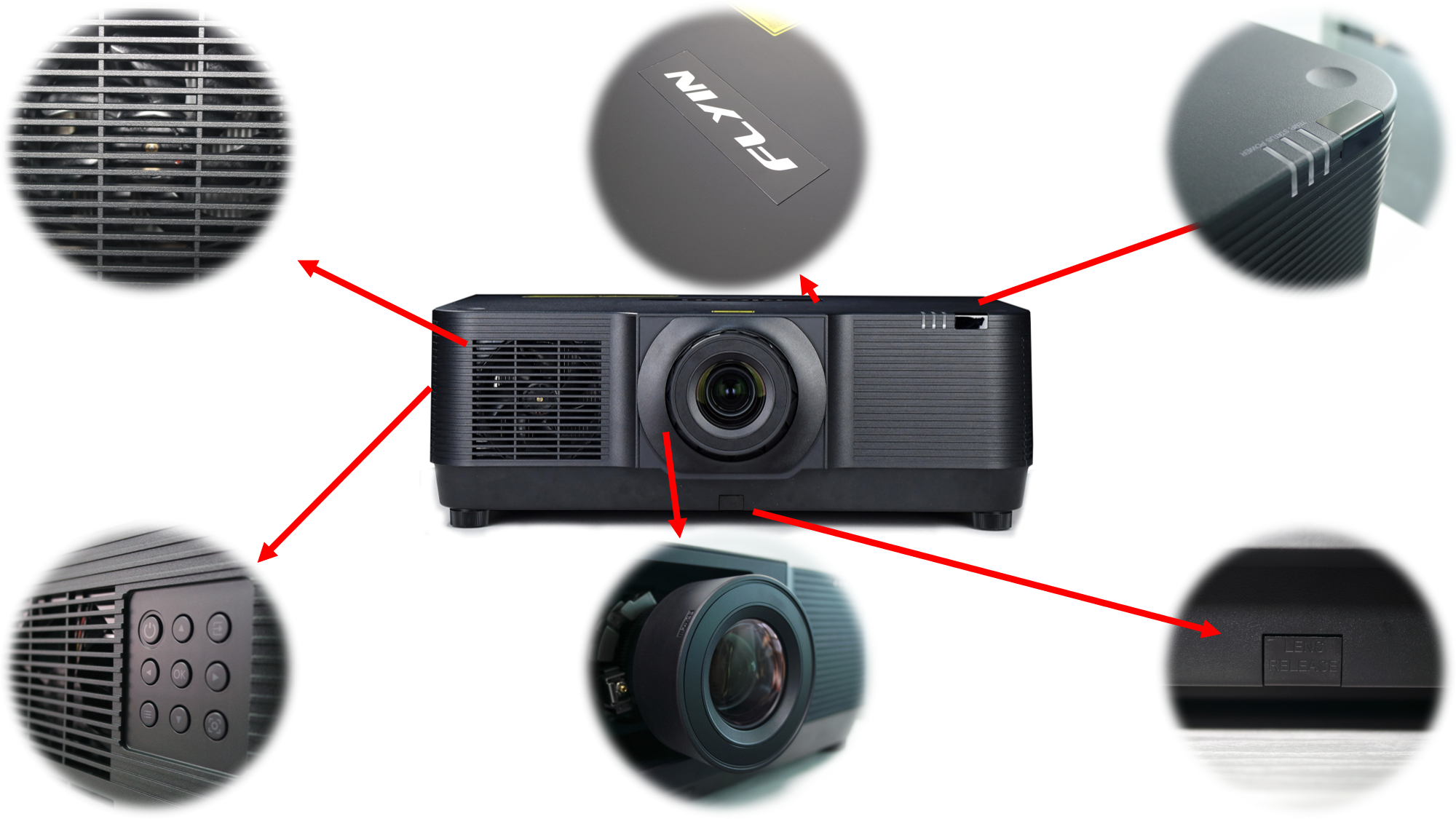 3LCD Outdoor Venue 4k 20000 Lumen Laser Projector , Building 3D Mapping Projector