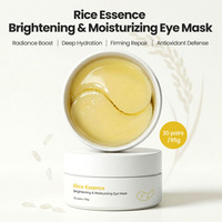 Patchs pour les yeux en silicone cristallin au collagène végétalien, vitamine C, acide hyaluronique et caféine, anti-rides et anti-poches