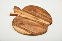 Planche à découper en forme de pomme en bois d'acacia naturel Planche à fromage de taille personnalisable, planche à barbecue pour usage domestique.