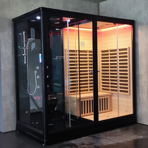 Nouveau <span class=keywords><strong>sauna</strong></span> infrarouge complet 2022, <span class=keywords><strong>hammam</strong></span>, cabine de vapeur, salle de <span class=keywords><strong>massage</strong></span>, salle de douche combinée - Product Image 2