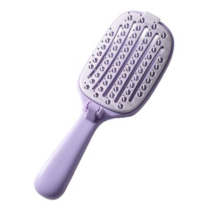 Có Thể Gập Lại Detangling Lược Với Tự Làm Sạch Pad Tóc Remover Cho Dễ Dàng Lưu Trữ Di Động Rộng Răng Lược Cho Ướt/Khô Tóc - Product Image 4