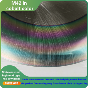 M42 HSS lạnh Thông tư lưỡi cưa 350x2.0x32 Laser hàn và tần số cao cho cắt kim loại OEM hỗ trợ - Product Image 5