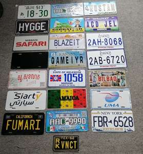 Placa de matrícula de metal, - Product Image 6