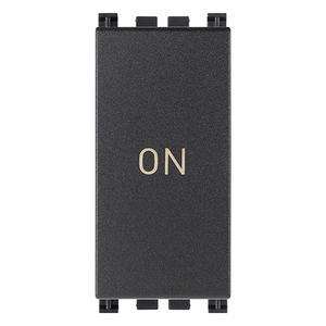<b>Push</b> <b>Button</b> <b>Switch</b> 1P NO+NC 10A With ON Symbol Grey 4.1x2.8x5.3cm - Product Image 1