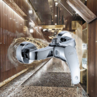 Robinet de douche mural en laiton à poignée unique avec douchette pluie, cartouche en laiton, pour usage hôtelier, barre coulissante, design classique