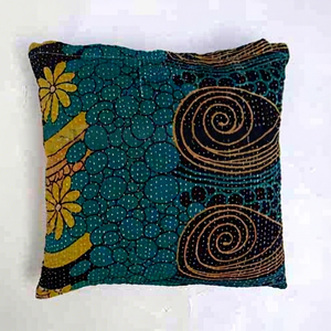 Vintage Handmade <b>Throw</b> Pillow Home Decor Kantha Pillow Cushion Cover - Product Image 1
