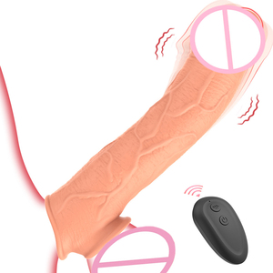 <span class=keywords><strong>Dildo</strong></span> Gigante Suave y Realista con Textura de Piel Genuina de Silicona Líquida Gruesa, Juguetes Sexuales para Adultos para Parejas con Potente Ventosa de Succión - Product Image 1