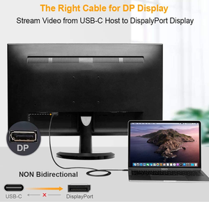 สายเคเบิล CableCreation 4K 60Hz USB C to DP 1.2 สาย <span class=keywords><strong>2K</strong></span> 165Hz USB Type C to DP รองรับ Thunderbolt 3/4 สำหรับจอภาพและโปรเจคเตอร์ - Product Image 3