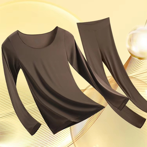 <strong>Ladies</strong> Long Sleeve Slim Ultra-thin Non-marking Invisible Heat <strong>Underwear</strong> Suits High Elastic Seamless <strong>Thermal</strong> <strong>Underwear</strong> Sets - Product Image 1
