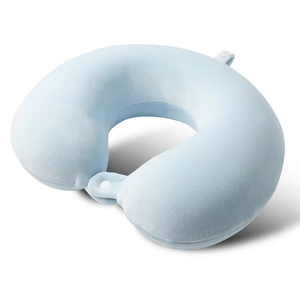 Kustomisasi bentuk u bantal perjalanan dengan penyimpanan busa memori leher dukungan lambat rebound bantal leher perjalanan - Product Image 5