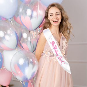 Fascia per Compleanno in Raso Bianco con Glitter Rosa, Impermeabile ed Ecologica, per Ragazze da 16 a 30 Anni, Regalo per San Valentino e Feste - Product Image 2