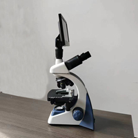 Trinocular Biological Microscope1600X7inch Display Optical Biological Microscope for Scientific Research Experiments