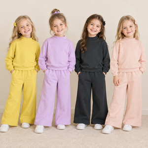 Ensembles de vêtements pour bébés filles, chemises et pantalons à manches longues, ensembles en coton pour enfants - Product Image 1