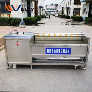 Sample Operated korean potato peeler potato cassava washing peeling machine for export