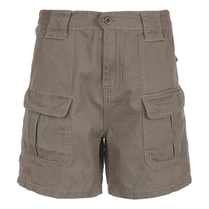 Y2K Summer Women Vintage Streetwear Korean Knee Length Wide Leg Baggy Cargo Pockets Low Waist Sporty <strong>Grunge</strong> Shorts <strong>Pants</strong> Women