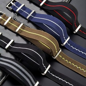 การ์ด DW แบบปรับได้* ชาร์มแบบยืดหยุ่นสไตล์ยุโรปสำหรับไนลอน ไซโก้ วูเวน <span class=keywords><strong>18</strong></span> 20 22 มม. หัวเข็มขัดโลหะ - Product Image 1