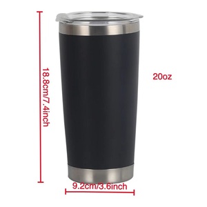 Vaso Térmico de Acero Inoxidable de Doble Pared con Aislamiento de 20 oz, Personalizado con Logotipo, para Bebidas Calientes y Frías, Sublimable - Product Image 3