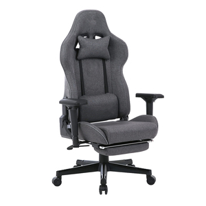 Chaise de jeu Chaise de bureau en <span class=keywords><strong>tissu</strong></span> pour ordinateur Chaise de bureau Vidéo Lumbar Racing Swivel Recliner Task <span class=keywords><strong>Gamer</strong></span> Chaise de jeu vidéo Hauteur réglable - Product Image 1