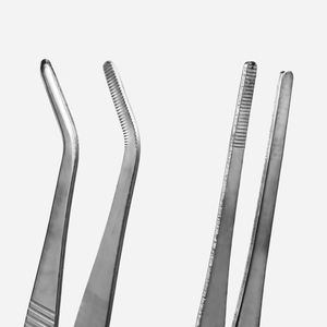 <span class=keywords><strong>Pinzas</strong></span> <span class=keywords><strong>de</strong></span> Punta Fina <span class=keywords><strong>de</strong></span> Alta Calidad para <span class=keywords><strong>Laboratorio</strong></span>, Rectas y Curvas, <span class=keywords><strong>de</strong></span> Acero Inoxidable Plateado - Product Image 3