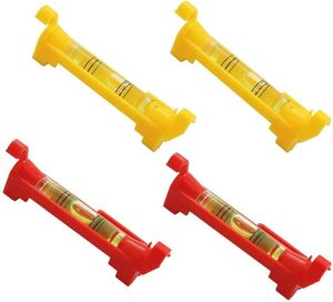 ระดับน้ำพลาสติกแบบเส้นตรงขนาดเล็ก SP021 สีแดงอุตสาหกรรม พร้อมฟองอากาศ ความแม่นยำ 1 ระดับ และช่วงการวัด 0-10 - Product Image 1