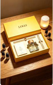 Luxury Reed Diffuser Gift <b>Box</b> <b>Set</b>, Home Fragrance Aromatherapy Gift Kit, Custom Rigid Paper Gift <b>Box</b> - Product Image 5